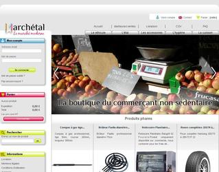 R&eacute;alisation d'un site e-commerce pour March&eacute;tal, site de vente de pi&egrave;ces d&eacute;tach&eacute;es et mat&eacute;riel professionnel destin&eacute; aux commer&ccedil;ants non s&eacute;dentaires sp&eacute;cialis&eacute;s dans l'alimentaire.
Cr&eacute;ation de l'identit&eacute; visuelle, de publicit&eacute;s flash.