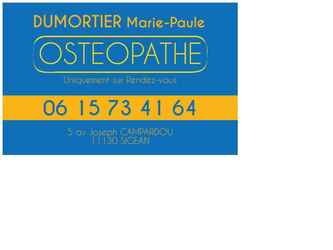 carte de visite ostheopathe