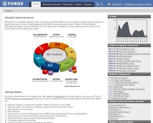 Rsultats : Mise en place dun site Internet de gestion collaborative de projets, ayant des clients prestigieux tels que la NASA, lUniversit de Harvard, NOKIA, etc.  Gforge est leader sur son march Prestations ralises :Participation au consortium de dveloppeurs de loutilDveloppement en grande majorit en PHP, avec nombreux plugins clients