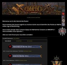 Site personnel pour une guilde sur Warhammer online (jeu en ligne)
Pages de pr&eacute;sentation, t&eacute;l&eacute;chargement de fichier priv&eacute;, forum