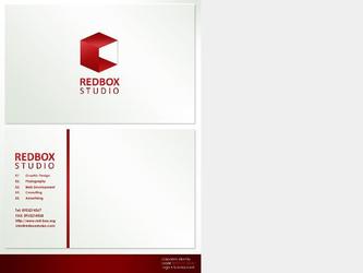 Carte de visite RED-BOX Studio 