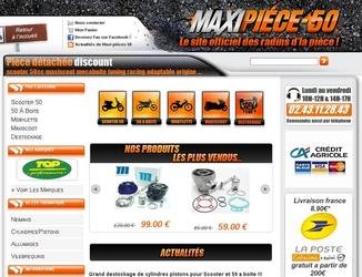 Site de vente en ligne de pi&egrave;ces d&eacute;tach&eacute;es 50cc. Je me suis occup&eacute; de la r&eacute;alisation du site et de sa promotion sur le web pour acqu&eacute;rir des clients.