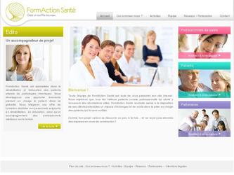 Site web de formactionsant sur lequel je n ai travaill que sur quelques pages.