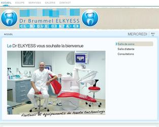 Site vitrine dynamique pour la clinique dentaire du client.
Il dispose d'une administration prot&eacute;g&eacute;e par un mot de passe qui lui permet de faire toute les modifications souhaite au niveau du contenu du site.