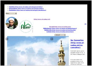 Sit web, d'une ONG islamique