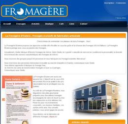 Une fromag&egrave;re Qu&eacute;b&eacute;coise qui affiche ses aliments sur sa vitrine internet.  Site 100% dymanique permetant au client d'ajouter/&eacute;diter ses produits, textes et images sur une base autonome.