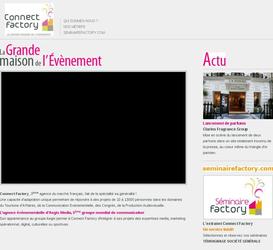 Réalisation du site Institutionnel de l'agence événementielle du Aegis Media.