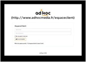 Dans le cadre d'une refonte totale de leur site internet, la société Ad'Hoc Media m'a missionné via Hopwork.fr, pour une refonte totale de leur espace client, zone d'échanges entre les commerciaux et prospects/clients.

Fonctions principales : 

- Gestion de projets
- Téléchargement de fichiers
- Système de commentaires
- Validation de devis
- Gestion des utilisateurs et sous-utilisateurs
- Notifications par email
- ...

Technologies utilisées : 

- CakePHP
- Bootstrap
- MySQL
- ...