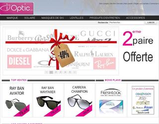 Site de ventes de lunettes sur magento.- Retouche design - Int�gration- D�veloppements sp�cifiques