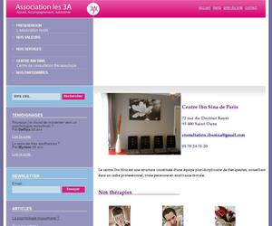 Site Les 3a,une association professionnelle regroupant des professionnels(psychologues, thérapeutes,sexologues,conseillers conjugaux)