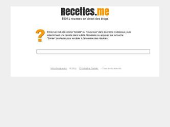 moteur de recherche de recettes sur les blogs � base de recherche dans les flux RSS. Plus de 90000 recettes recens�es et 32000 flux RSS g�r�s.