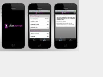 Visio Prompt est une application iPhone et Androd cre pour l entreprise Visio Card.- En complment des services de cration de vidos vous dcrivant, proposs par Visio card, Visio Prompt permet de pouvoir entrer et grer ses textes afin de les afficher tel un prompteur.- On peut grer l esthtique, la vitesse et le mode d affichage.