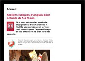 Un site vitrine de présentation des cours d'anglais pour enfants avec une partie privée réservée aux parents abonnés.