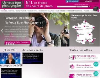 Je veux &ecirc;tre photographe est un site d'achat de cours de photo sur plusieurs grande ville en France. Il est actuellement le leader sur Paris et de nombreuses grandes ville.
