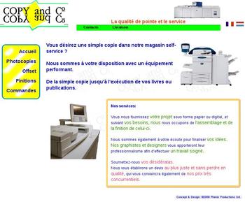 Imprimerie, services de papeterie et de graphisme.Outils : Php/Apache/MySql (PAM),  JavaScript (Ajax), Html, Photoshop.