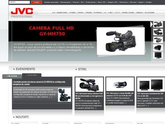 JVCPRO.ro est un site de pr&eacute;sentation pour les produits professionnels effectu&eacute;s par JVC et disponibles en Roumanie.
