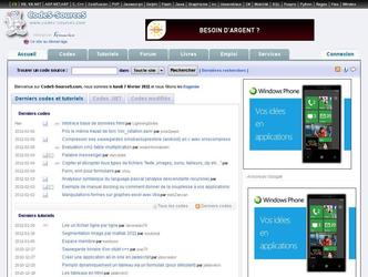 Réalisation des thèmes graphique (photoshop + maquette interactive) 2008/2009 pour l'ensemble des sites du réseaux codes-sources. Ne sont plus visible depuis la nouvelle version 2009/2010.