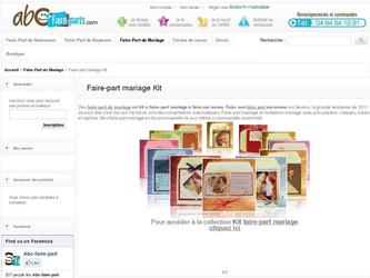 un site d'achat des faire parts de plusieurs evenement:
mariage ,naissance etc