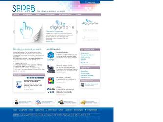 Développement du site de la SEIREB, société spécialisée dans le développement  de solutions  de parcs d'impression et de gestion de documents.
Le site est développé sur le CMS Wordpress. Il comprend un espace client sécurisé permettant de nombreux services tels que la commande en ligne, la demande de ticket de support et le partage d'écran pour du dépannage en ligne.