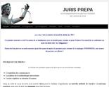 Site Vitrine de JurisPrepa socit offrant des cours privs afin de prparer les examens en facult de droit