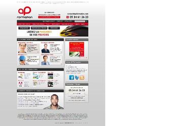 Cr&eacute;ation charte graphique
Int&eacute;gration HTML / CSS / Javascript
Mise en place des templates pour le CMS et basculement du site.