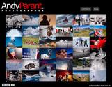 Refonte complète du portfolio d'Andy Parant, photographe professionnel à Tignes (73).
Le but était ici de moderniser entièrement son portfolio afin de mettre au mieux en avant son travail.

J'ai donc développé une mosaïque de photos entièrement en javascript, avec sélection au hasard des photos sur une base de 136 de ses photos et redimensionnement de la mosaïque selon la taille de l'écran.

Ajout d'un formulaire de contact interactif avec vérification du remplissage correct des champs et vérification de l'adresse e-mail.

Technologies utilisées :
Html, Javascript (Jquery, Jquery UI, Shadowbox, AJAX), Php, CSS3. 