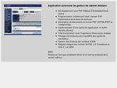 Application autonome de gestion de cabinet dentaire