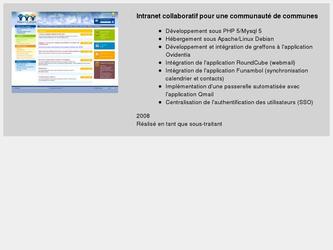 Intranet collaboratif pour une communauté de communes