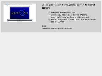 Site de présentation d'un logiciel de gestion de cabinet dentaire