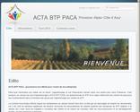 Association pour la collecte de la taxe d´apprentissage BTP en région Paca. Les professionnels du BTP de la région PACA réaffirment leur volonté de poursuivre leur investissement dans la formation des jeunes par lapprentissage aux métiers du BTP.
Nos actions :
Charte graphique
Site internet (CMS Joomla)
Carte cliquable
Administration utilisateur
Référencement naturel