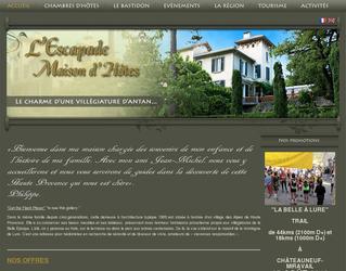 Entre Luberon et Dr&ocirc;me proven&ccedil;ale, cette maison d�h&ocirc;tes de charme des Alpes de Haute-Provence, offre pour les vacances, en accueil gay, chambres d�h&ocirc;tes, location en meubl&eacute; et piscine naturiste.
Nos actions :
Charte graphique
Site internet (CMS Joomla)
Galerie d�images
Administration utilisateur
Site multilingues
R&eacute;f&eacute;rencement naturel