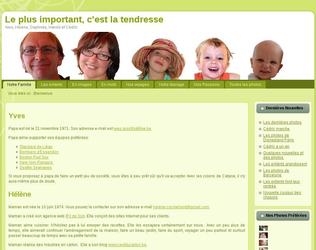 Site réalisé pour une famille qui souhaite communiquer des infos à ses proches.