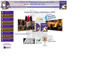 Site pour une &eacute;quipe de robotique pour participer &agrave; un concours avec affrontement de plusieurs robots. 
Objectif du site : trouver des sponsors, pr&eacute;senter le projet, faire la promotion de leur &eacute;tablissemnt.