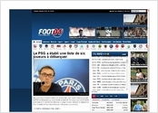 Design réalisé pour le site internet foot01.com