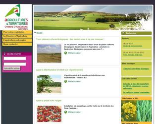 Réalisation site chambre agriculture des ardennes avec CMS TYPO3