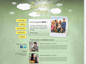 Webdesign pour un site internet.