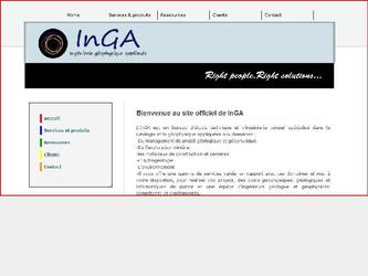 Site vitrine pour la société INGA 