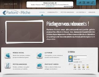 site communautaire sur la pêche.
Forum 
petites annonces (avec ou sans paiement)
annuaire
vidéos 
photos

création php5, xhtml, css5 ajax, joomla
