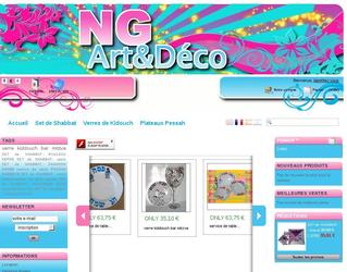 site de vente en ligne de décoratrice sur verre.