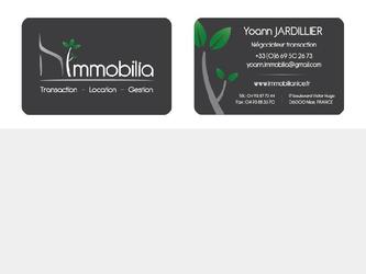 L agence immobilire Immobilia a dcid de changer d image. Elle a donc fait appel  notre entreprise pour raliser un nouveau logo ainsi que ses cartes de visites. Les cartes ont t imprimes en : - 350g - papier plicul MAT (recto/verso) - coins arrondis - Vernis slectif sur le logo (recto) - 500 exemplaires.