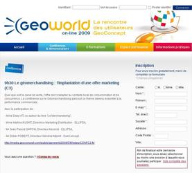 Réalisation de 8 reportages vidéo présentant divers aspects de la géo-optimisation. Diffusion dans le cadre du geoworld online : visio-conférences entièrements web.