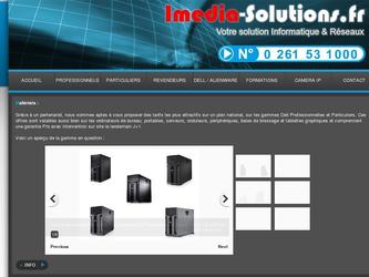 Site de iMédia SOLUTIONS.