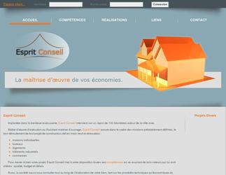 Site Vitrine pour la socit Esprit Conseil.Matre duvre dexcution ou Assistant maitrise douvrage, Esprit Conseil assure dans le cadre des missions pralablement dfinies, le bon droulement de tout projet de construction clef en main neuf et rnovation.Le site se compose :    * de 5 pages ;    * de plusieurs galeries d images dynamique avec animations ;    * d un formulare de contact ;    * d un espace client ;    * d un back-office personnalis et dynamique (animations JQuery).