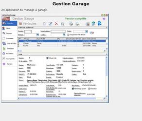 Logiciel de gestion de garage.