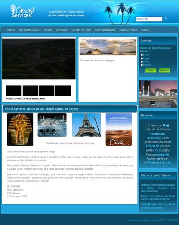 Site web d'une agence de voyage