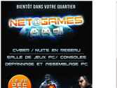 Réalisation de 5000 flyers pour l'ouverture de Net@Games.

Logo, conception et fabrication effectué par nos soins.