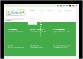 Site bilingue d une guide touristique locale.
D�tail de la prestation:
- migration d un site sous Drupal vers WordPress (pour en facilit� la mise � jour par le client).
- reprise, optimisation du contenu et de l arborescence.
- design et int�gration html/css.
- formation WordPress.
- formation SEO.
- formation r�seaux sociaux.
- suivi du projet ( h�bergement, mise � jour, demandes client).
