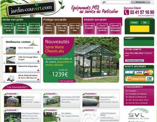 Boutique en ligne d'articles de jardin (serre, abris, etc...) développée sous Prestashop