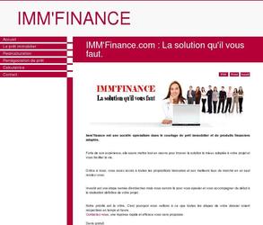 Site vitrine d'une soci&eacute;t&eacute; de courtage en pr&ecirc;ts immobiliers.