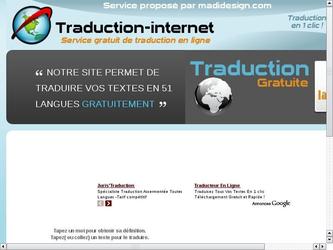 Site de traduction en ligne en 51 langues.